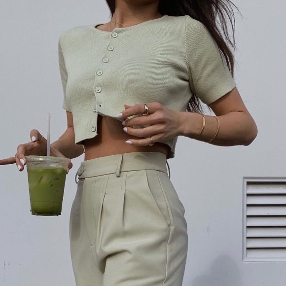 Princess Polly The Jaden Top - Green - Picture 1 of 4